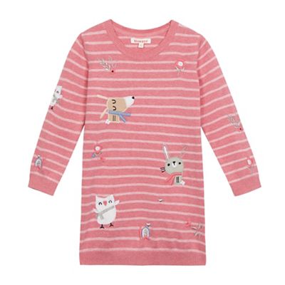 bluezoo Girls' pink animal print top